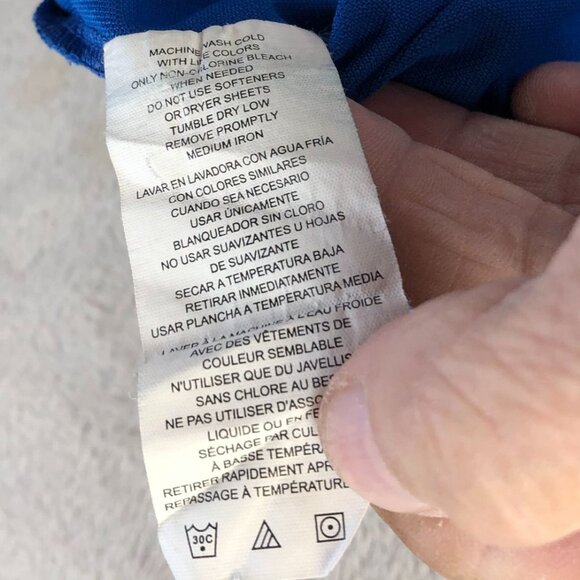 Genuine Dickies Mens T-Shirt Large Short Sleeve Blue Short Sleeve Pocket Tee - Picture 6 of 8